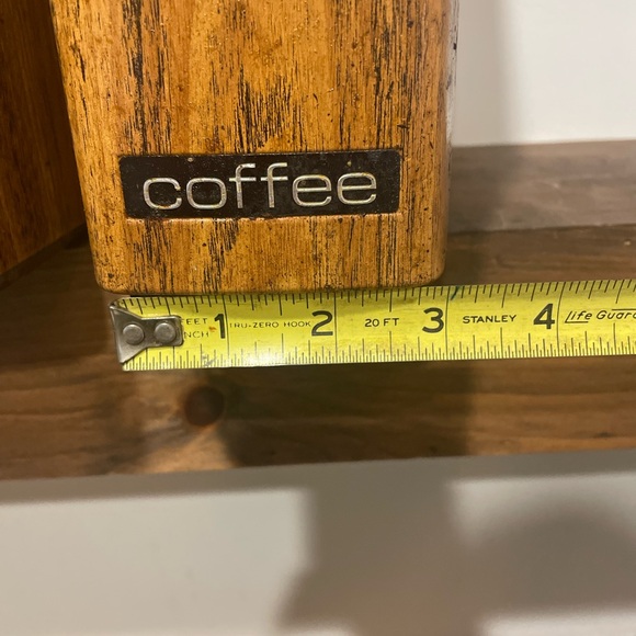 Vintage Mid Century Canister Set of 4 Coffee Tea Flour Sugar - Picture 2 of 10